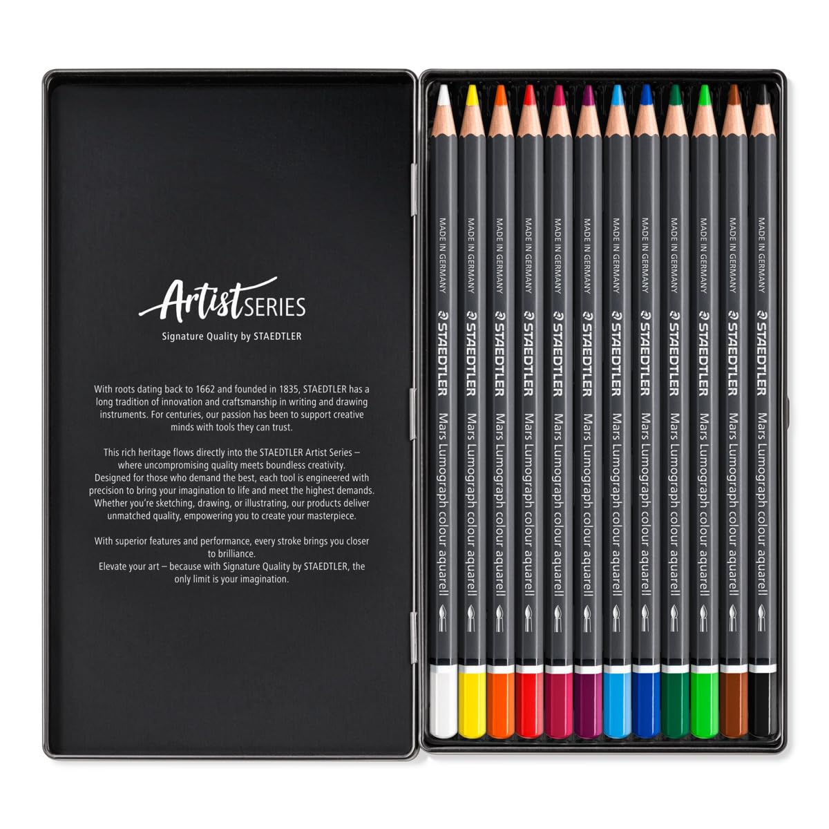 Amazon.com: STAEDTLER Mars Lumograph Aquarell Colored Watercolor